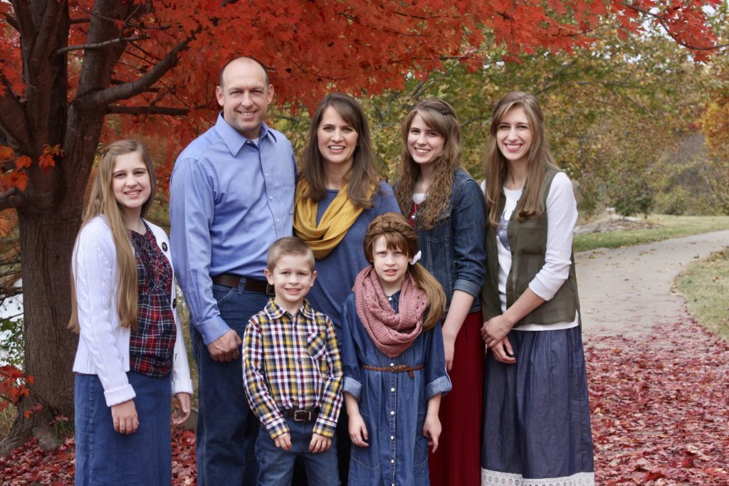 Pastor Jeff Hastings family, Columbia, Missouri, Bible Baptist Church